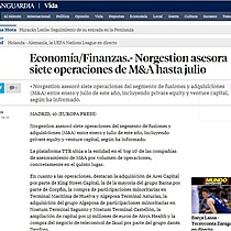 Norgestion asesora siete operaciones de M&A hasta julio